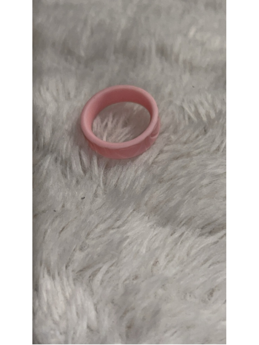 Women's Unbranded Pink Silicone Ring One Size